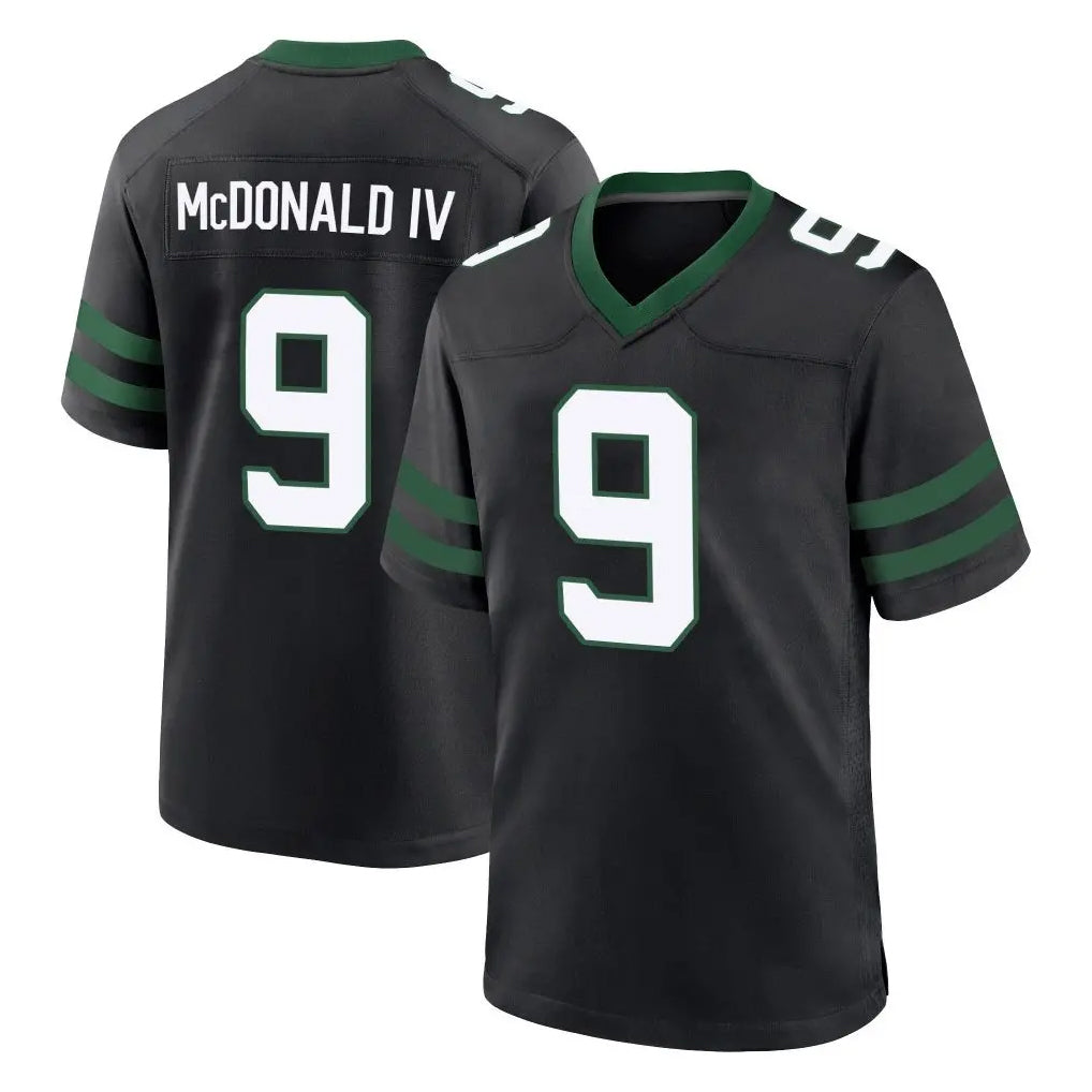 Ndoa NY.Jets #9 Will McDonald IV Player Black Legacy Home Game Stitched Jerseys
