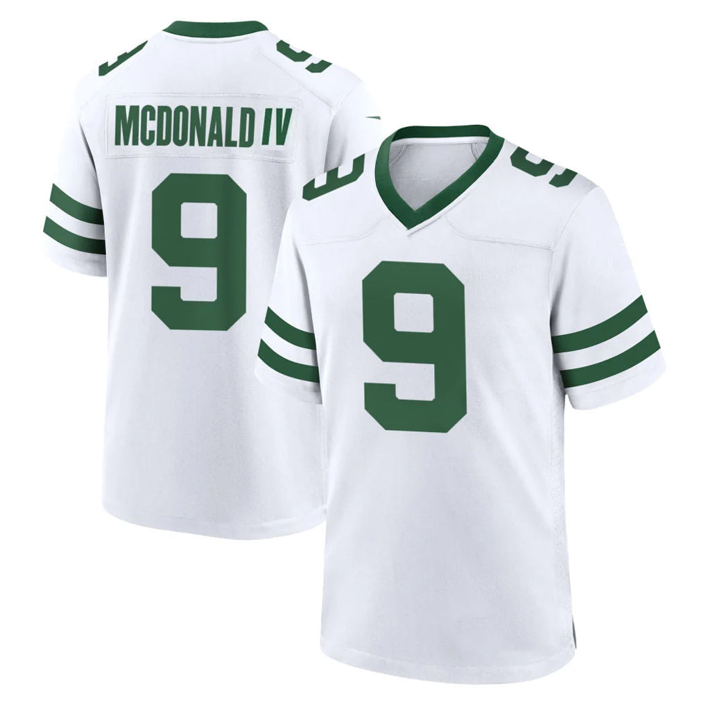 Ndoa NY.Jets #9 Will McDonald IV Player White Legacy Home Game Stitched Jerseys