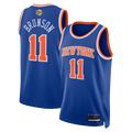 Ndoa NY.Knicks #11 Jalen Brunson  Blue 2026  Finals Patch Swingman Jerseys - Icon Edition
