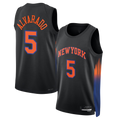 Ndoa NY.Knicks #5 Jos¨¦ Alvarado Black Swingman Jerseys - Statement Edition