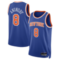 Ndoa NY.Knicks #8 OG Anunoby Blue Swingman Jerseys - Icon Edition