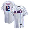 Ndoa NY.Mets #12 Francisco Lindor Player White Home Game Stitched Jerseys