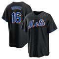 Ndoa NY.Mets #16 Dwight Gooden Player Black Replica Home Game Stitched Jerseys