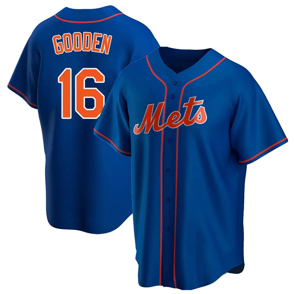 Ndoa NY.Mets #16 Dwight Gooden Player Royal Home Game Stitched Jerseys