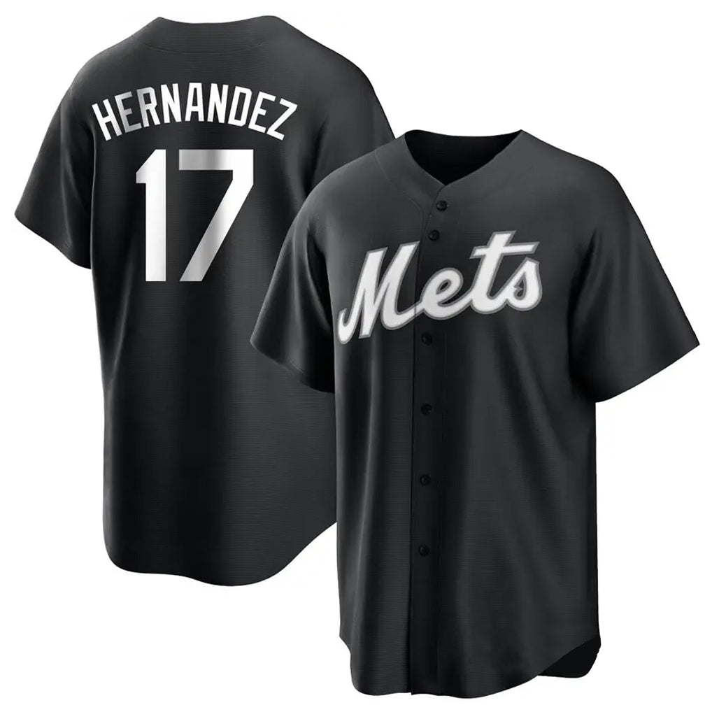 Ndoa NY.Mets #17 Keith Hernandez Player Black Home Game Stitched Jerseys