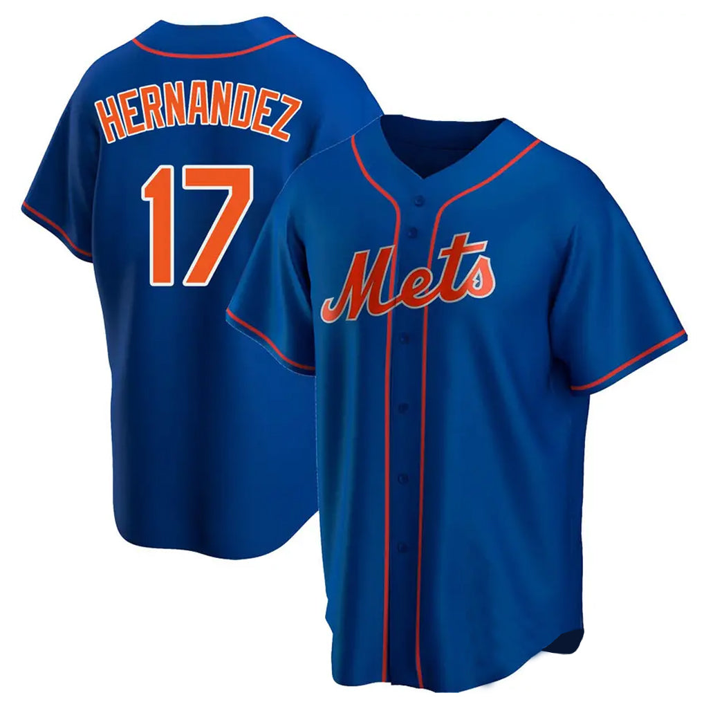 Ndoa NY.Mets #17 Keith Hernandez Player Royal Home Game Stitched Jerseys