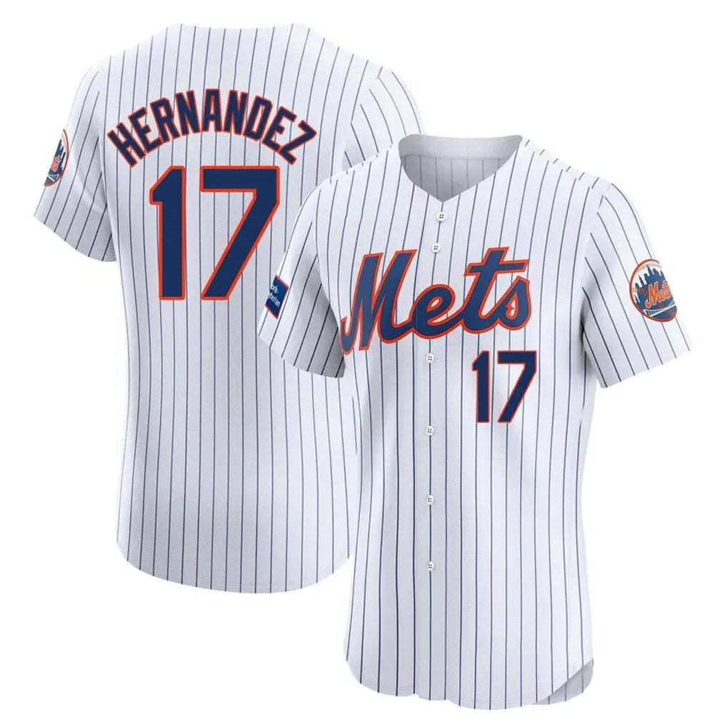 Ndoa NY.Mets #17 Keith Hernandez Player White Home Limited Elite Stitched Jerseys