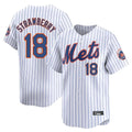 Ndoa NY.Mets #18 Darryl Strawberry Player White Home Limited Stitched Jerseys