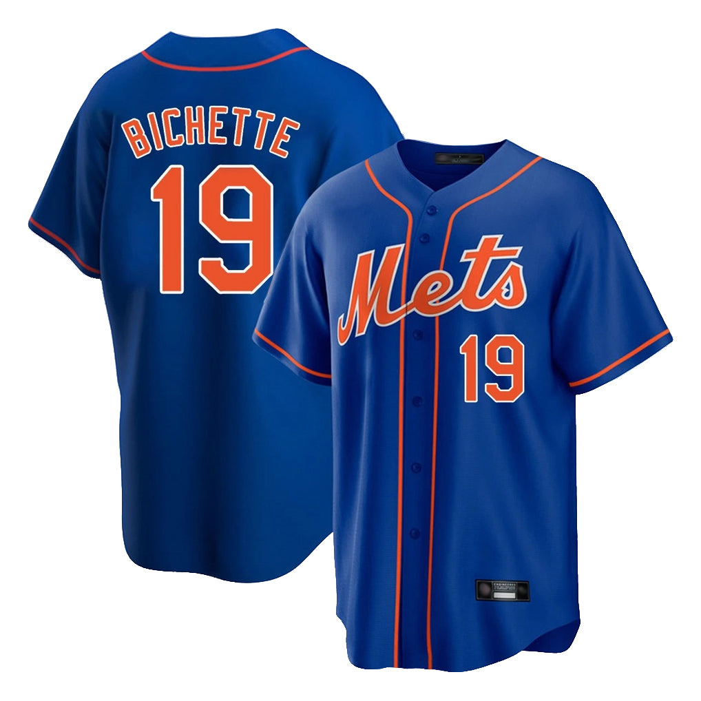 Ndoa NY.Mets #19 Bo Bichette Player Royal Home Game Stitched Jerseys