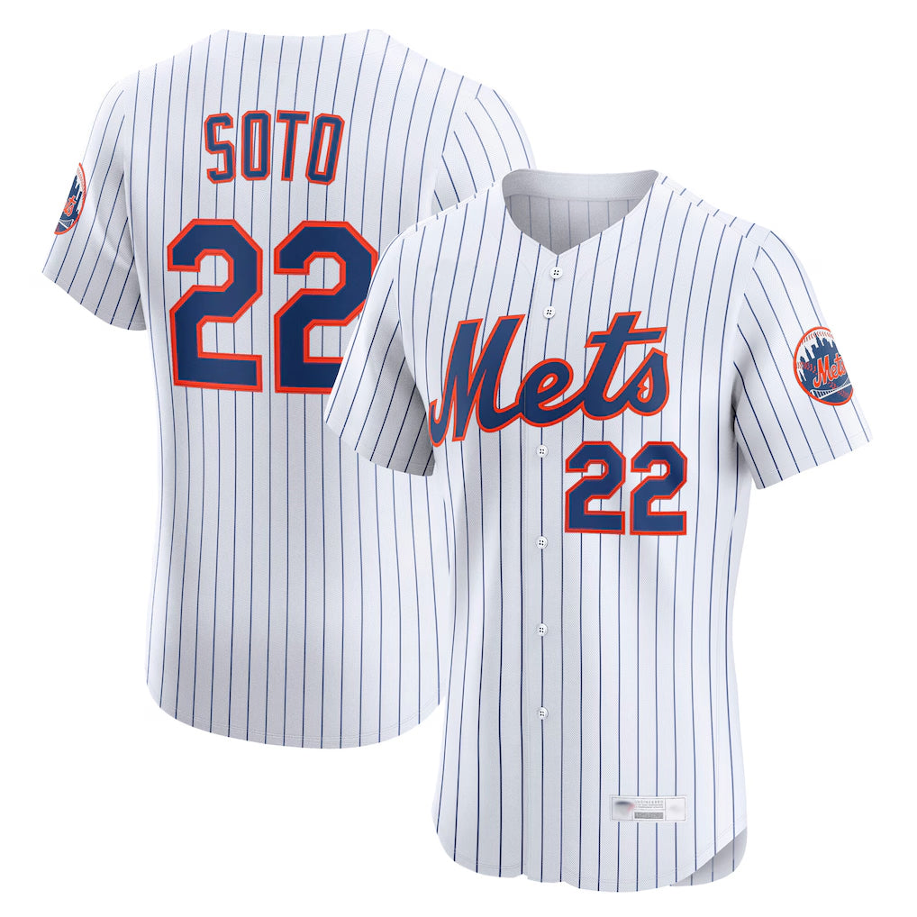 Ndoa NY.Mets #22 Juan Soto Player White Home Limited Elite Stitched Jerseys