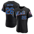 Ndoa NY.Mets #26 Nolan McLean Player Black Replica Home Limited Elite Stitched Jerseys
