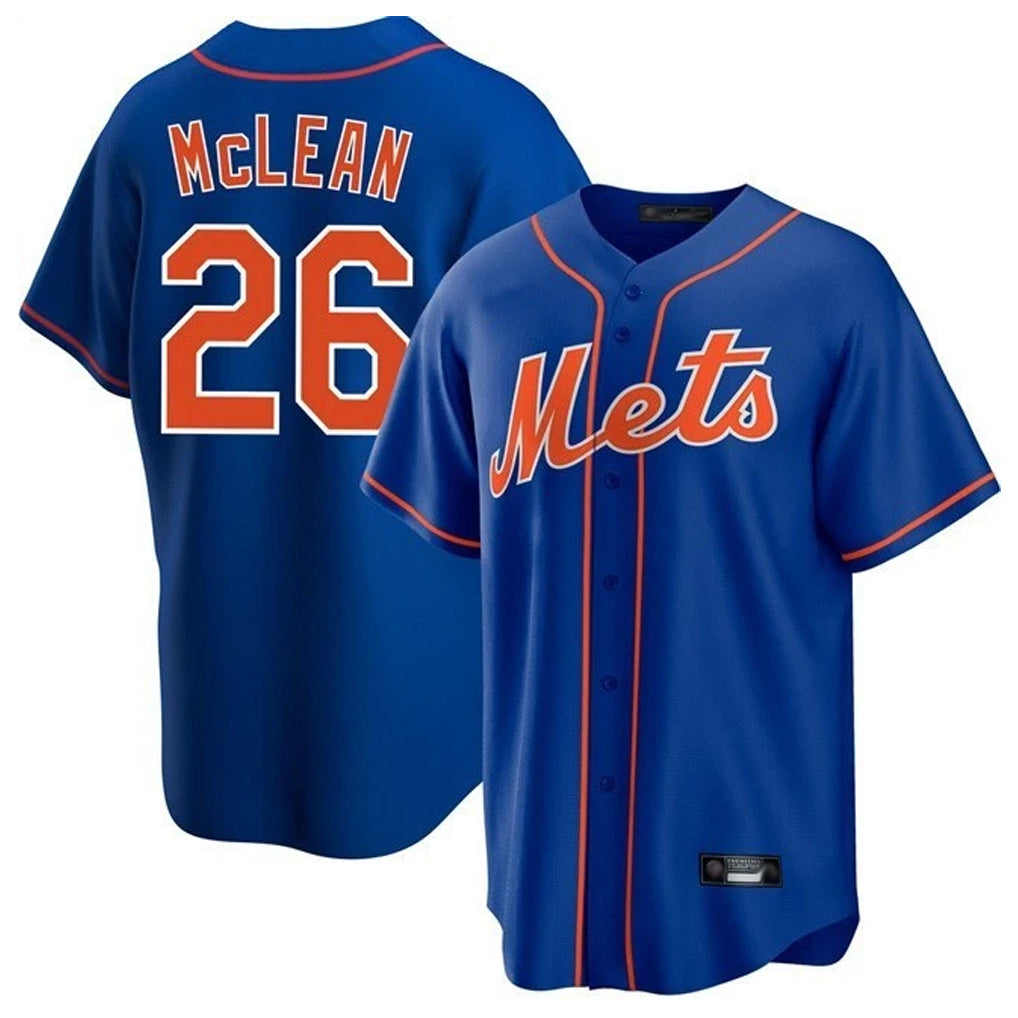 Ndoa NY.Mets #26 Nolan McLean Player Royal Home Game Stitched Jerseys