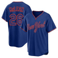 Ndoa NY.Mets #26 Nolan McLean Player Royal T-shirt Home Game Stitched Jerseys