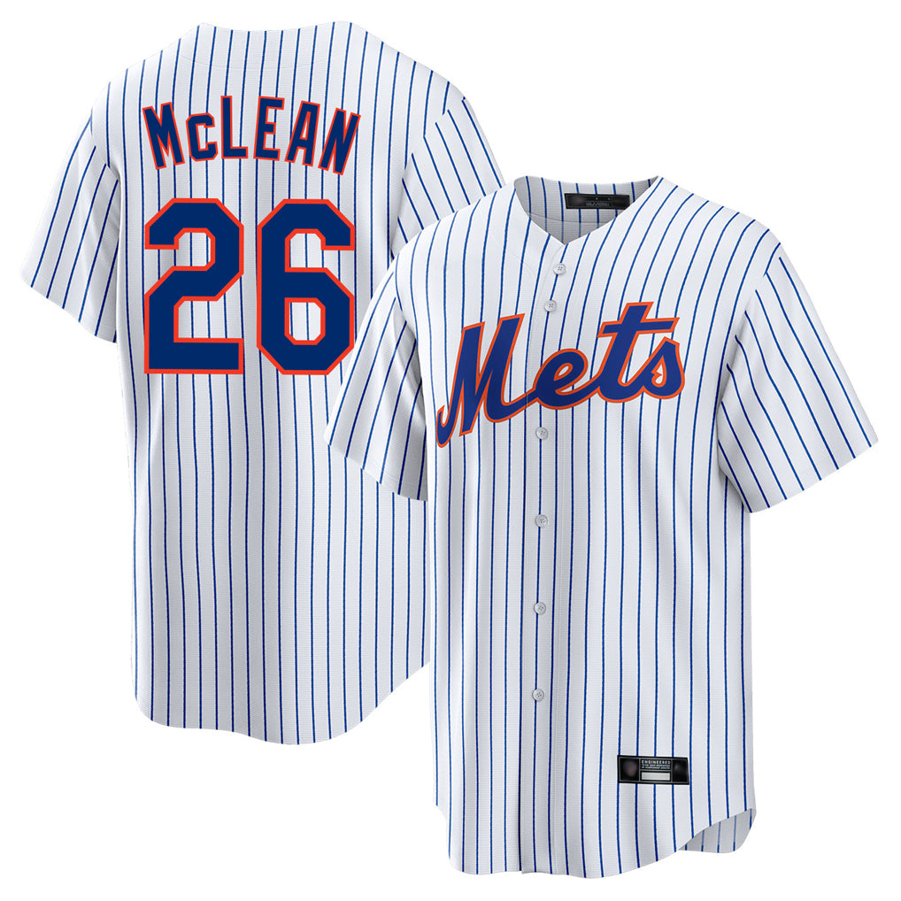 Ndoa NY.Mets #26 Nolan McLean Player White Home Game Stitched Jerseys