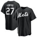 Ndoa NY.Mets #27 Mark Vientos Player Black Home Game Stitched Jerseys