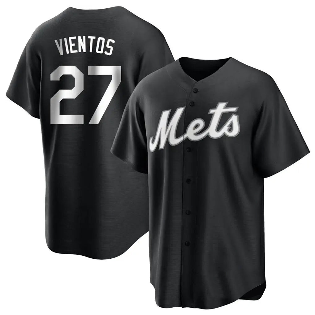 Ndoa NY.Mets #27 Mark Vientos Player Black Home Game Stitched Jerseys