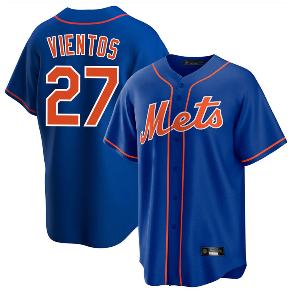 Ndoa NY.Mets #27 Mark Vientos Player Royal Home Game Stitched Jerseys