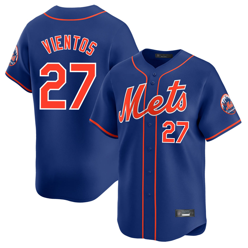 Ndoa NY.Mets #27 Mark Vientos Player Royal Home Limited Stitched Jerseys