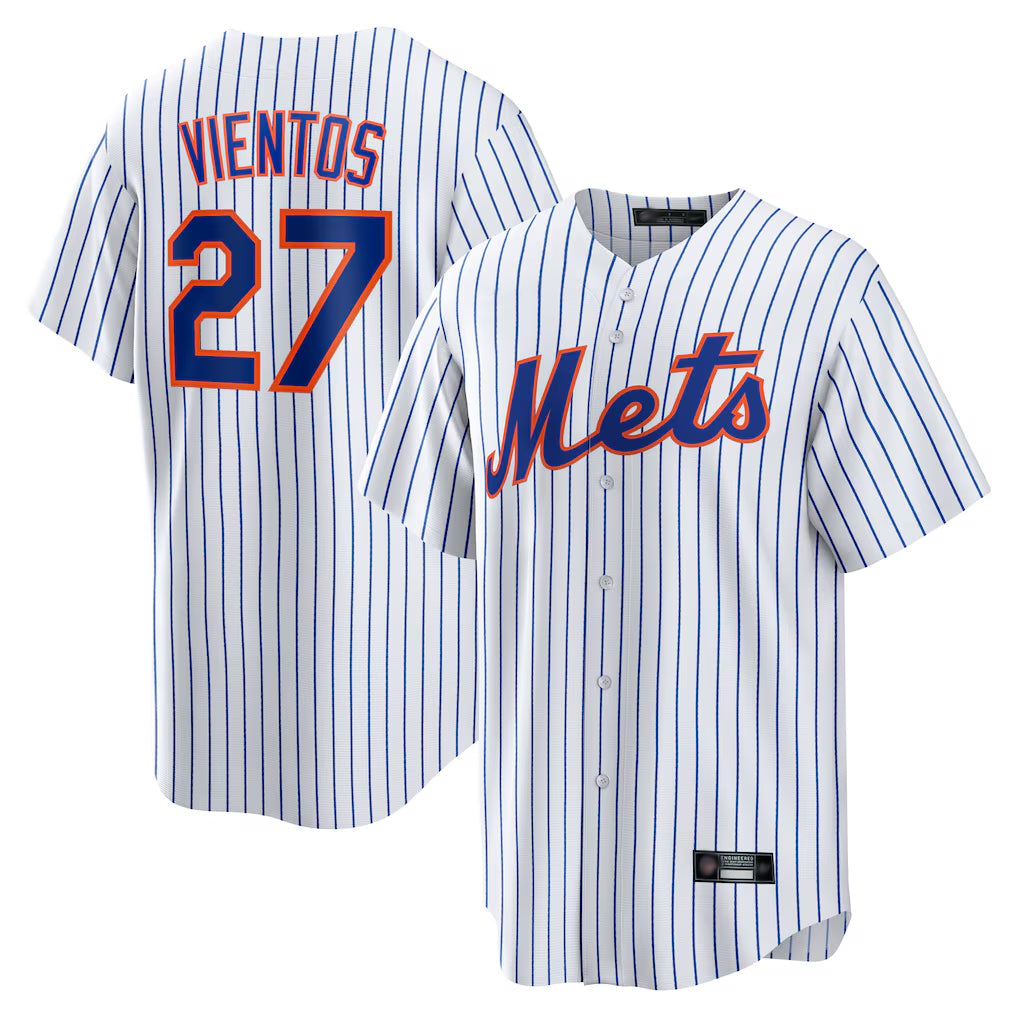 Ndoa NY.Mets #27 Mark Vientos Player White Home Game Stitched Jerseys
