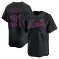Ndoa NY.Mets #31 Mike Piazza Player Black Alternate Home Limited Stitched Jerseys