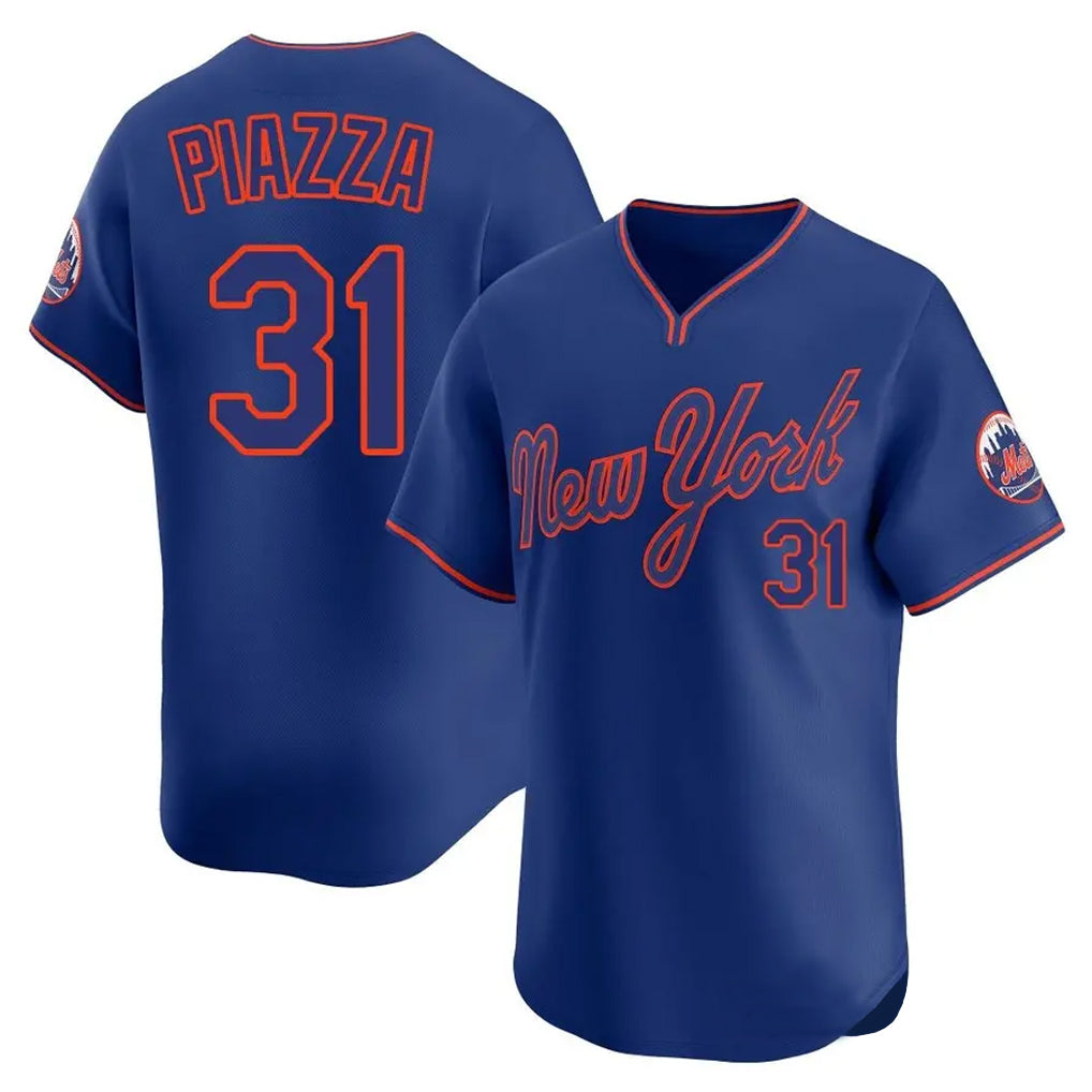 Ndoa NY.Mets #31 Mike Piazza Player Royal T-shirt Home Limited Elite Stitched Jerseys