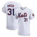 Ndoa NY.Mets #31 Mike Piazza Player White Home Limited Elite Stitched Jerseys