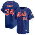 Ndoa NY.Mets #34 Kodai Senga Player Royal Home Limited Stitched Jerseys