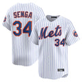 Ndoa NY.Mets #34 Kodai Senga Player White Home Limited Stitched Jerseys