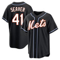 Ndoa NY.Mets #41 Tom Seaver Player Black Fashion Out Game Stitched Jerseys
