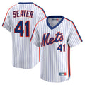 Ndoa NY.Mets #41 Tom Seaver Player White Cooperstown Collection T-shirt Game Stitched Jerseys