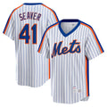 Ndoa NY.Mets #41 Tom Seaver Player White Cooperstown Collection T-shirt Home Stitched Jerseys