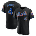Ndoa NY.Mets #4 Francisco Alvarez Player Black Replica Home Limited Elite Stitched Jerseys