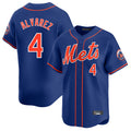 Ndoa NY.Mets #4 Francisco Alvarez Player Royal Home Limited Stitched Jerseys