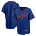 Ndoa NY.Mets Blank Player Royal T-shirt Home Game Stitched Jerseys