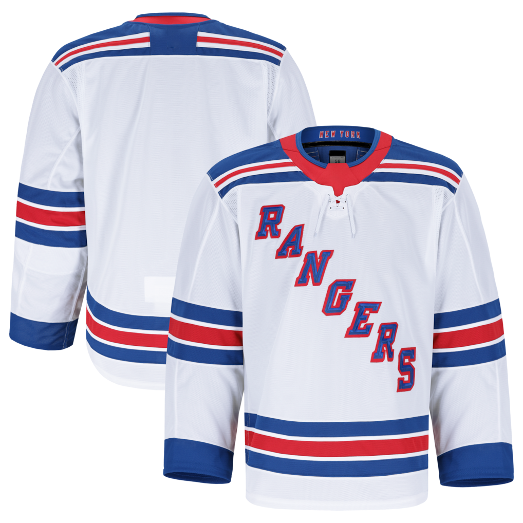 Ndoa NY.Rangers White Away Authentic Pro Jerseys