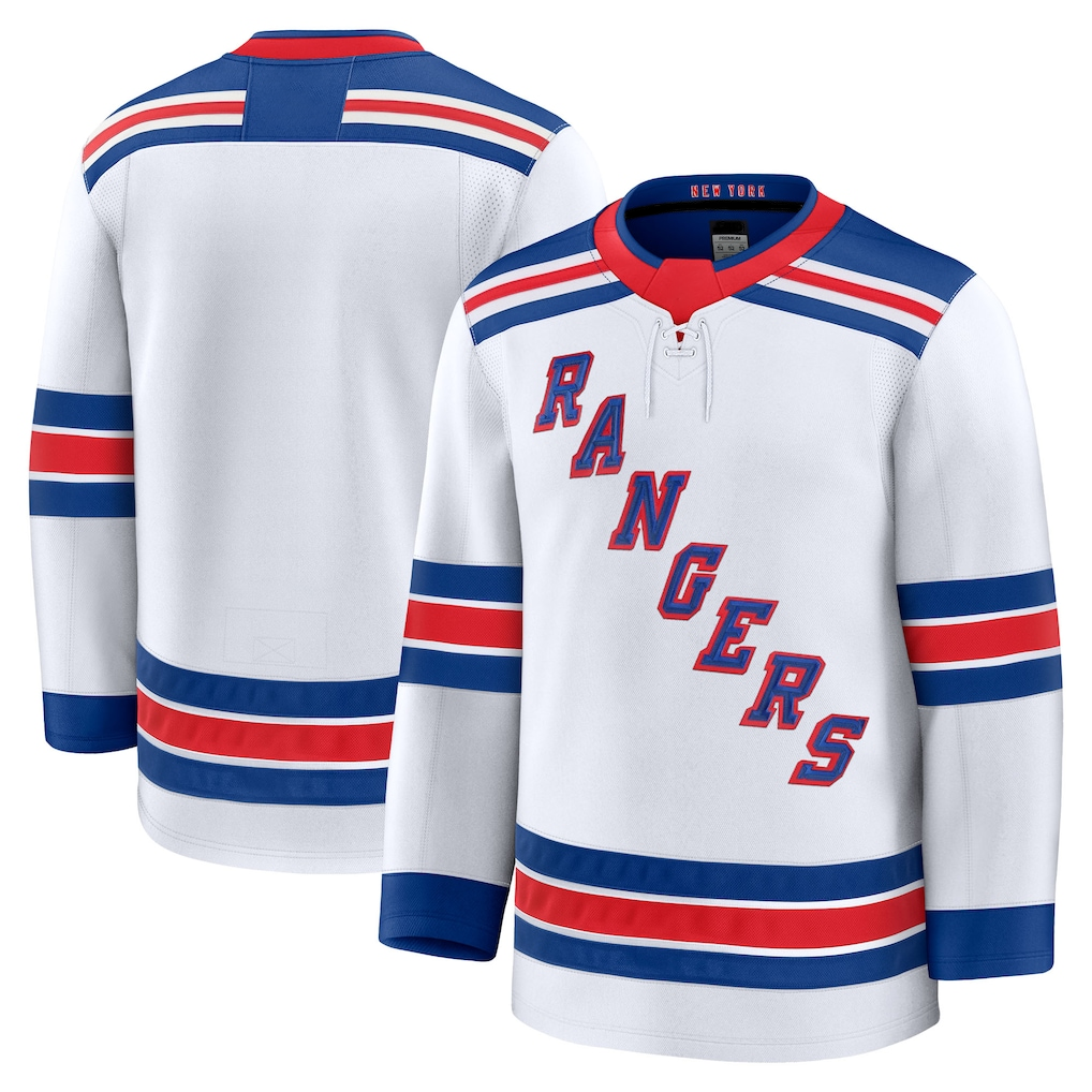 Ndoa NY.Rangers White Away Premium Jerseys