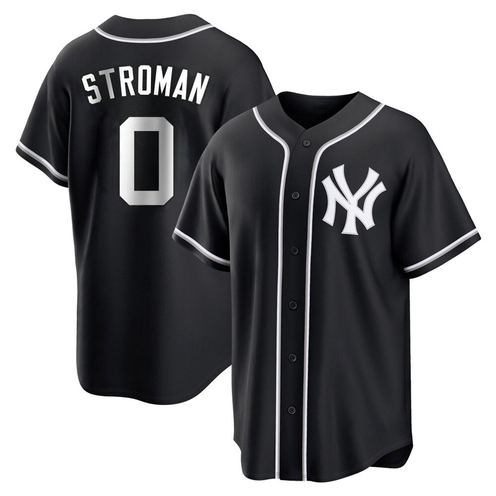 Ndoa NY.Yankees #0 Marcus Stroman Player Black Out Game Home Stitched Jerseys