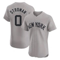 Ndoa NY.Yankees #0 Marcus Stroman Player Gray Limited Elite Home Stitched Jerseys
