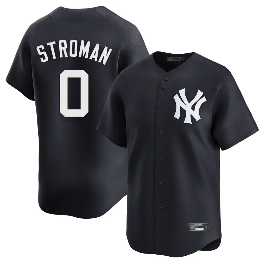 Ndoa NY.Yankees #0 Marcus Stroman Player Navy Alternate Limited Home Stitched Jerseys