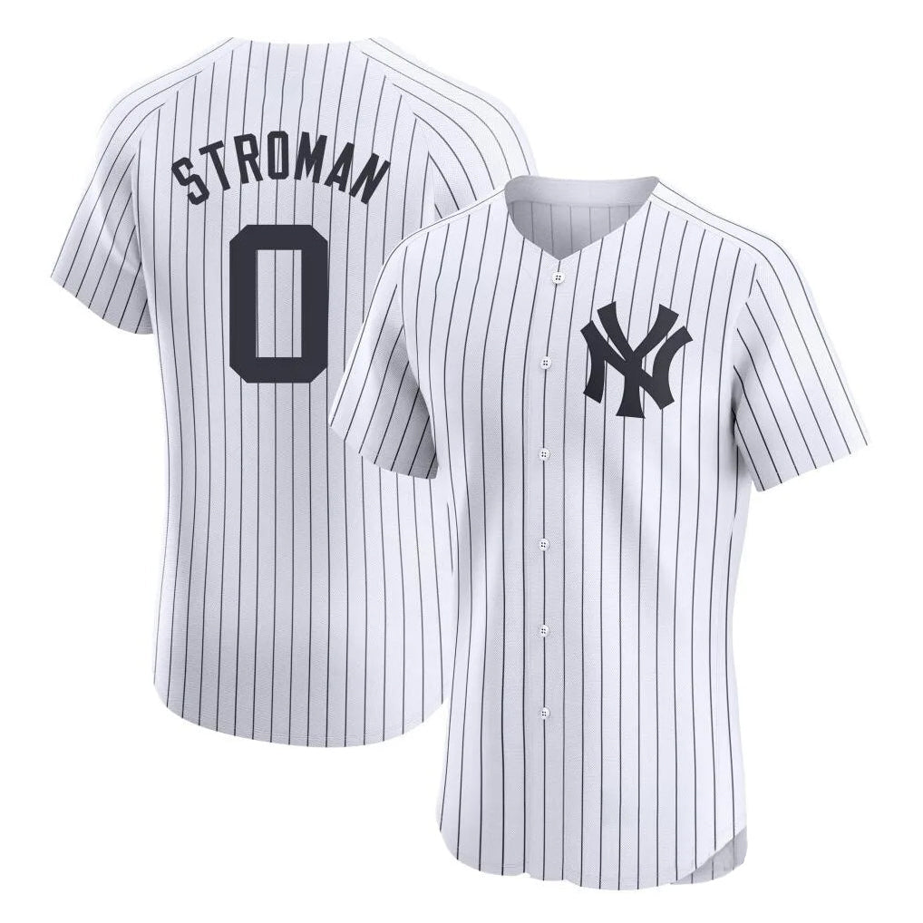 Ndoa NY.Yankees #0 Marcus Stroman Player White Limited Elite Home Stitched Jerseys