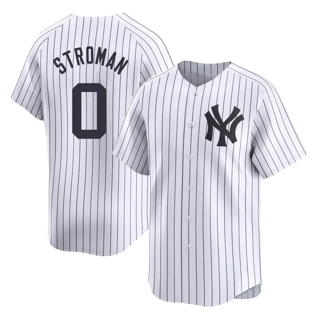 Ndoa NY.Yankees #0 Marcus Stroman Player White Limited Home Stitched Jerseys