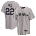 Ndoa NY.Yankees #22 Ben Rice Player Gray Game Home Stitched Jerseys