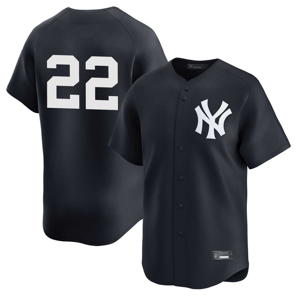 Ndoa NY.Yankees #22 Ben Rice Player Navy Alternate Limited Stitched Jerseys