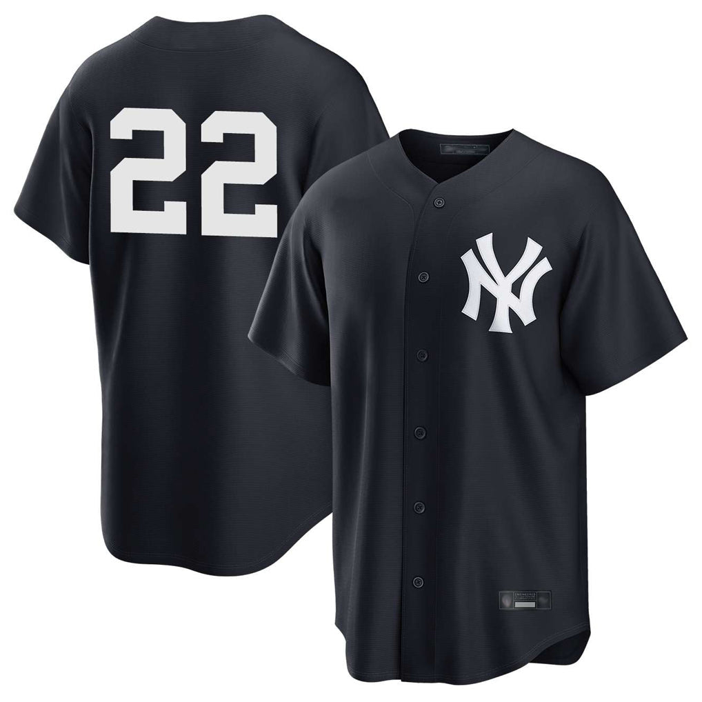 Ndoa NY.Yankees #22 Ben Rice Player Navy Game Stitched Jerseys
