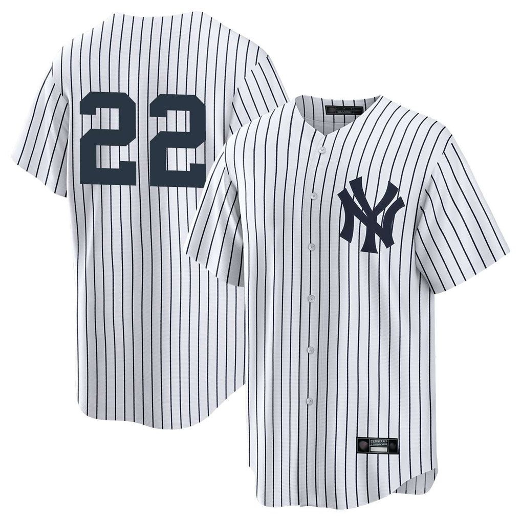 Ndoa NY.Yankees #22 Ben Rice Player White Game Stitched Jerseys