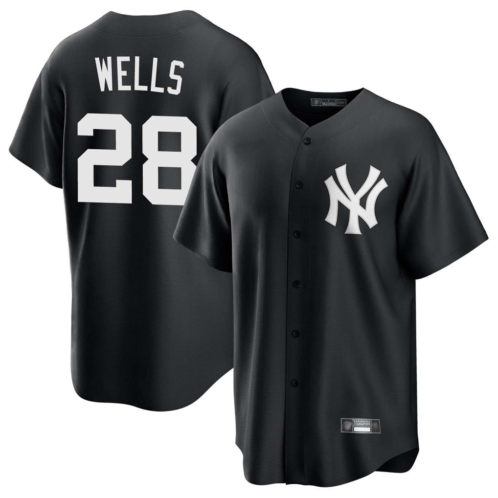 Ndoa NY.Yankees #28 Austin Wells Player Black Game Home Stitched Jerseys