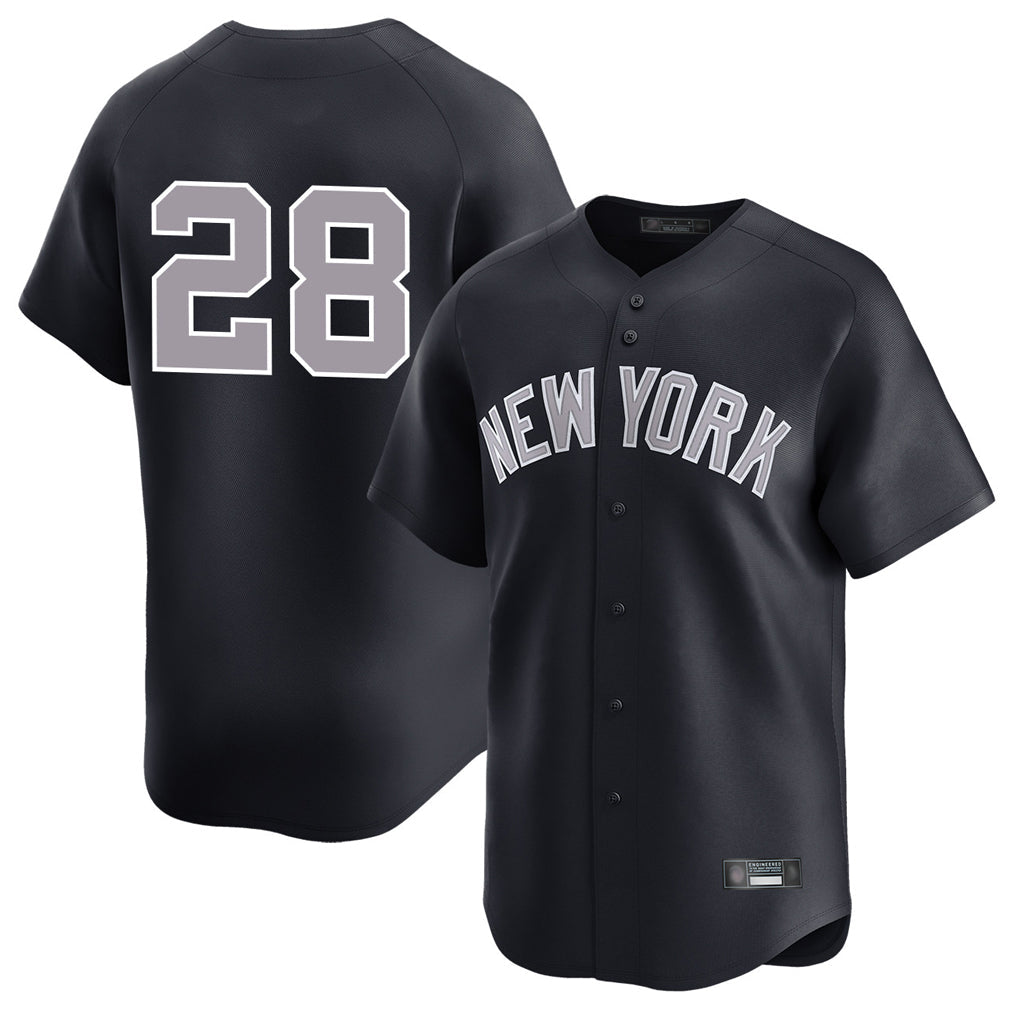 Ndoa NY.Yankees #28 Austin Wells Player Navy Limited Stitched Jerseys