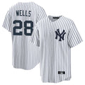 Ndoa NY.Yankees #28 Austin Wells Player White Game Home Stitched Jerseys