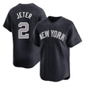 Ndoa NY.Yankees #2 Derek Jeter Player Navy Limited Game Stitched Jerseys