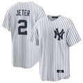 Ndoa NY.Yankees #2 Derek Jeter Player White Game Home Stitched Jerseys